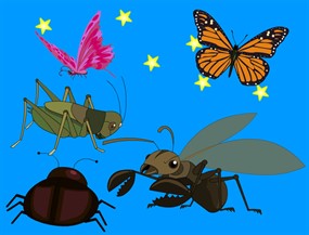 矢量昆虫系列flash素材